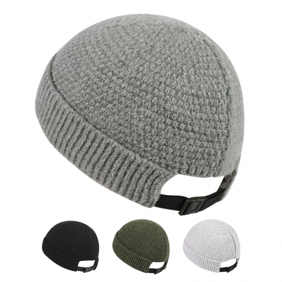 2022 New Baseball Cap Man Knitted Beanie Warm Soft Winter Hats Landlord Hip Hop Hat Skull Caps Outdoor Cotton Rolled Bonnet