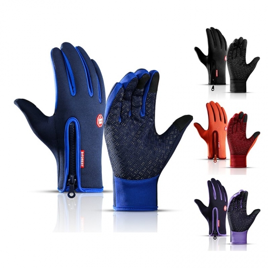 Hot Winter Gloves For Men Women Touchscreen Warm Outdoor Cycling Driving Motorcycle Cold Gloves Windproof Non-slip Womens Gloves
