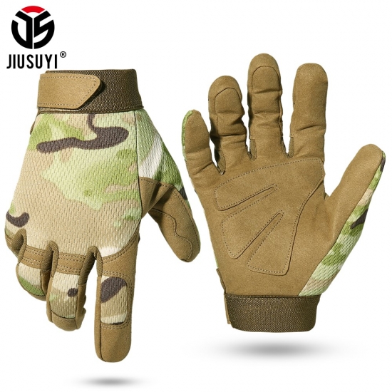 Multicam Tactical Gloves Antiskid Army Military Bicycle Airsoft Motorcycle Shoot Paintball Work Gear Camo Full Finger Men Women