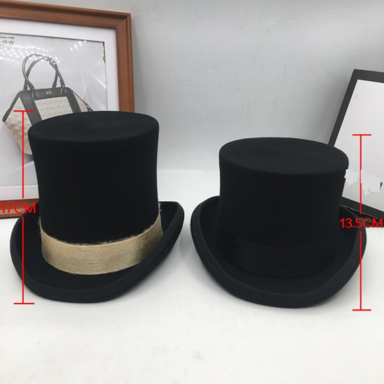 British Wind In Europe And The Gentleman Cap Stage Performance Top Hat Retro Fashion And Personality President Hat Cap