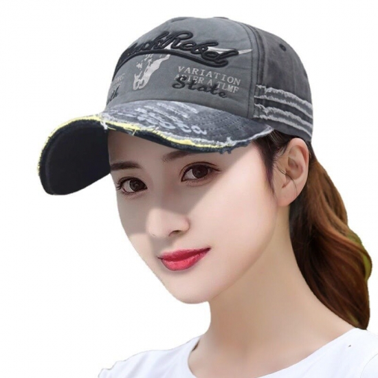 Fashion Mens Embroidered Outdoor Sports Baseball Cap Female Casual Versatile Sunshade Sun Hat