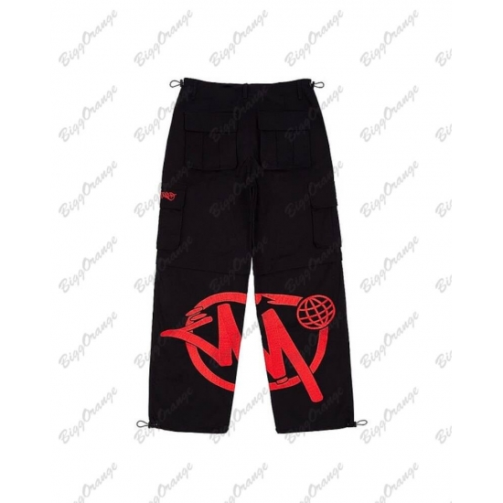 2023 New Print Loose Men-s Kuzi Fashion Streetwear Multi-pocket Cargo Pants Y2K Hip Hop Pants брюки карго Cargo Pants Men Pants