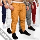 New Fashion Men-s Multi-pocket Overalls Sports Trousers Mens Casual Fitness Drawstring Pants Men-s Jogger Track Pants