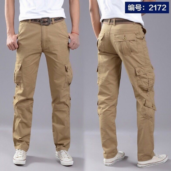 Multi-pocket Men-s Casual Pants Military Tactical Joggers Cargo Pants Outdoor Hiking Trekking Sweatshirt Men-s Hip Hop Bottom