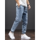 Spring Summer Black Blue Cargo Jeans Men Streetwear Denim Jogger Pants Men Baggy Harem Jean Trousers Plus Size 6Xl 7Xl 8Xl
