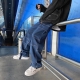 Men Jeans Wide Leg Denim Pants Loose Straight Baggy Men-s Jeans Hip Hop Streetwear Skateboard Neutral Denim Trousers Cargo Jeans