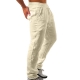 Korean Summer Men-s Linen Pants New Breathable Solid Color Comfortable Pants Fitness Yoga Jogging Sweatpants Streetwear