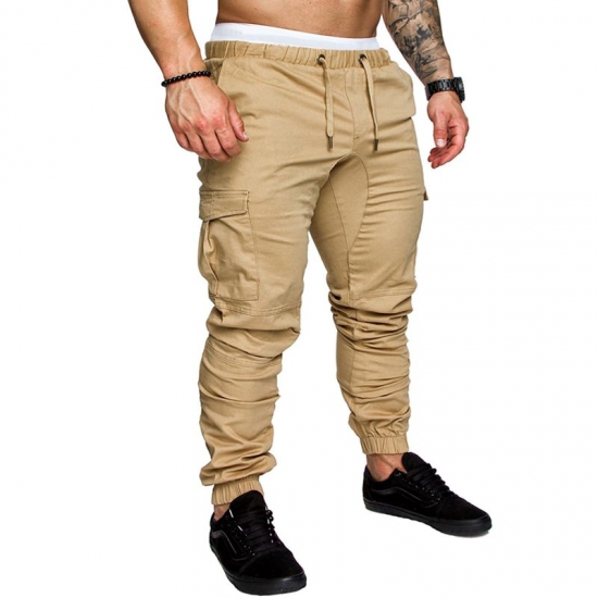Casual Men Pants Fashion Big Pocket Hip Hop Harem Pants Quality Outwear Sweatpants Soft Mens Joggers Men-s Trousers Pantalones