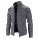 New Spring Autumn Knitted Sweater Men Fashion Slim Fit Cardigan Men Causal Sweaters Coats Solid Single Breasted Cardigan Men