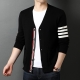 Top Grade New Autum Winter Brand Fashion Knitted Men Cardigan Sweater Black Korean Casual Coats Jacket Mens Clothing S-3Xl