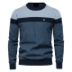 Aiopeson Spliced Cotton Sweater Men Casual O-neck High Quality Pullover Knitted Sweaters Male New Winter Brand Mens Sweaters