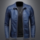 M-5Xl Men-s Standing Collar Jacke, Motorcycle Clothing, Fashion Trend Personalized Leather Men-s Jacket, New 2023