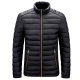 Mens 2023 Autumn Winter New Ultralight Classic Thick Warm Stand Collar Jacket Parkas Coat Men Casual Windproof Parka Outwear Men