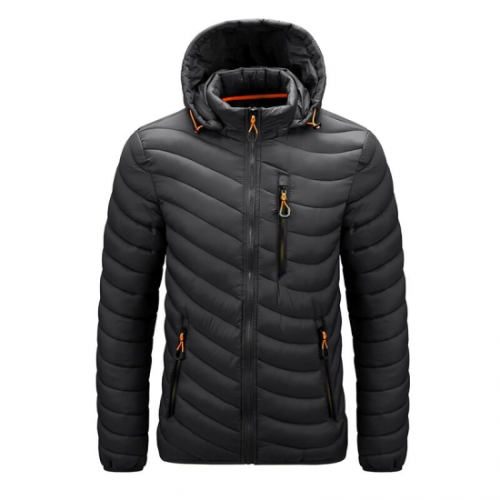 Chaifenko Brand Winter Warm Waterproof Jacket Men 2023 New Autumn Thick Hooded Parkas Mens Fashion Casual Slim Jacket Coat Men