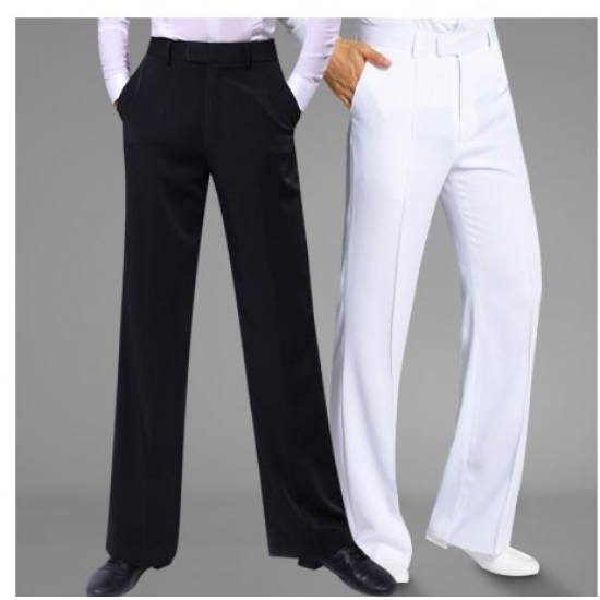 New Dance Trousers 2019 Men National Standard Modern Ballroom Dancing Pants Costumes Adult Latin Training Clothing Black White
