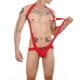 Clever-menmode Novelty Sexy Lingerie Men Shoulder Suspender Strap Underwear Jockstrap Thong Elastic Straps Costume Bodysuit