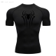 The New Short Sleeve Men-s T-shirt Summer Breathable Quick Dry Sports Top Bodybuilding Track Suit Compression Shirt Fitness Men