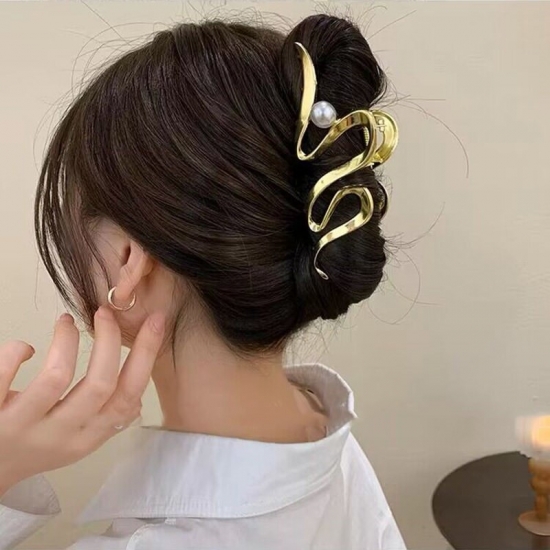 2023 New Fashion Metal Geometric Hair Claw Clip Trendy Hair Clips Hair Clamps Hairpins Party Hair Accessories For Women Headwear