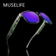 Muselife Polaroid Sunglasses Unisex Square Vintage Sun Glasses Famous Brand Sunglases Polarized Sunglasses Oculos Feminino