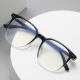 Zuee Round Eyewear Transparent Computer Glasses Frame Women Men Anti Blue Light  Blocking Glasses Optical Spectacle Eyeglass
