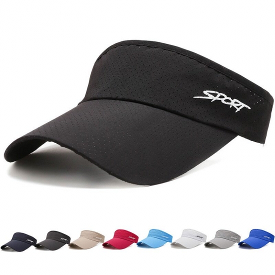 Sun Hat Women Quick Dry Baseball Cap Summer Breathable Hat Sun-proof Empty Top Visors Seaside Outdoor Sport Adults