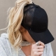 2023 New Summer Camouflage Mesh Trucker Hat Snapback Cap Chapeau Femme Fashion Messy Hair Bun Ponytail Baseball Caps For Women
