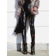 Athvotar Women Pu Leather Leggings Black Leather Pencil Pants Women High Waist Sexy Skinny Thin Leather Trousers Leggings
