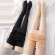 Winter Warm Leggings Women-s Thermal Pants Polar Pantyhose Sock Lined Pants Velvet Tights Skin Effect High Waist Wool Leggings