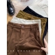 Zoki High Waist Women Retro Corduroy Pants Fall Straight Causal Full Length Trousers Vintage Coffee Pockets All Match Pants New