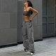 Cargo Pants Y2K Clothes Loose Drawstring Low Waist Joggers Trousers Women Casual Outfits Streetwear Baggy Wide Leg Sweatpants