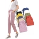 Womens Spring Summer Pants Cotton Linen Solid Elastic waist Candy Colors Harem Trousers Soft high quality for Female ladys S-XXL