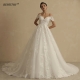 Bepeithy Princess Glitter Wedding Dresses For Women 2022 Bride Romantic Lace Sleeveless Boho Bridal Gown France Robe De Soiree