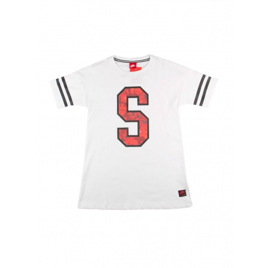 Nike Womens City Pack Tshirt Shanghai WhiteRedBlack Size S