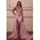Lucy Mermaid Long Dresses For Women Satin Dress Elegant Evening Luxury Bridesmaid Party Dubai Woman Slit Special Events Ceremony