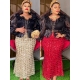Plus Size African Party Dresses Women Dashiki Ankara Sequin Wedding Evening Gown Turkey Muslim Maxi Dress Africa Clothing 2023