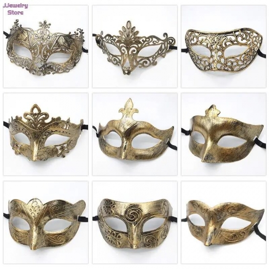 1 Piece Masquerade Tiara Halloween Sexy Eye Mask For Women Men Fancy Dress Carnival Dress Costume Party Supplies