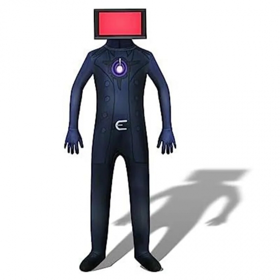 Skibidi Toilet Cosplay Costume Game Speaker Man Tv Man Camcorderman Costumes Bodysuit Jumpsuit Mask Halloween For Women Men