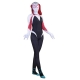 Cafele New Gwen Stacy Spider Gwen Cosplay Costumes For Women Kids Jumpsuits Halloween Party Props Costume Detached Mask