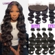 28 32 40Inch Body Wave Human Hair Bundles With Closure Frontal Peruvian Hair Bundles With Closure Remy 100% Human Hair Extension