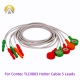 Holter Cable 5 Leads For Contec Tlc9803 3 Channel 24 Hours Holter Recorder Dynamic Ecg Monitor Device