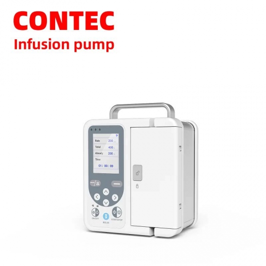 Contec Sp750 Infusion Pump Real-time Alarm Large Lcd Display Volumetric Iv Fluid Syringe Pump (Human Or Veterinary Use）