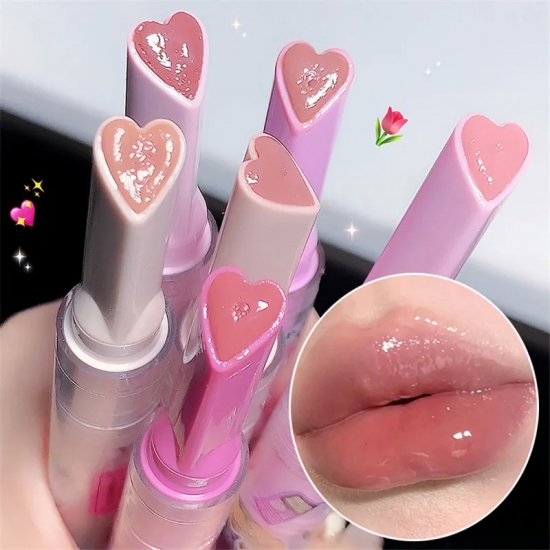 Jelly Love Lipstick Pink Water Gloss Clear Lip Glaze Waterproof Non-stick Cup Hydrating Plumping Fade Lip Lines Lip Gloss Makeup