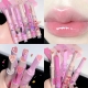 Mirror Glass Solid Lip Glaze Flowers Water Light Heart Shape Lipstick Clear Oil Jelly Lip Gloss Korean Tint Makeup Girl Cosmetic