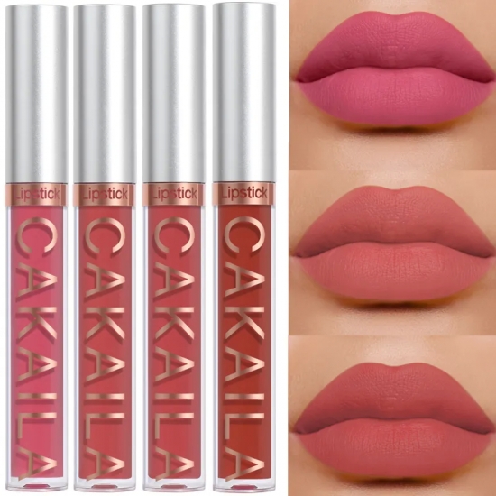 Waterproof Nude Lip Gloss 18Colors Lasting Velvet Matte Liquid Lipstick Moisturizing Non-stick Cup Lip Glaze Lip Makeup Cosmetic