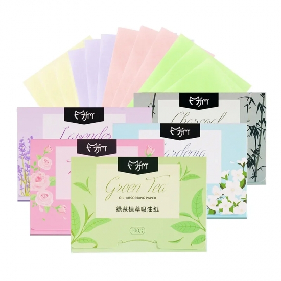 100Pcs-Set Facial Oil Blotting Paper Matte Face Wipes Oil Control Oil-absorbing Face Cleaning Beauty Makeup Tools Accessories