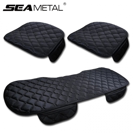 SEAMETAL Plush Car Seat Cover Anti Slip Soft Seat Cushion Auto Chair Protector Pad Universal for Sedan Suv Pick-up Truck