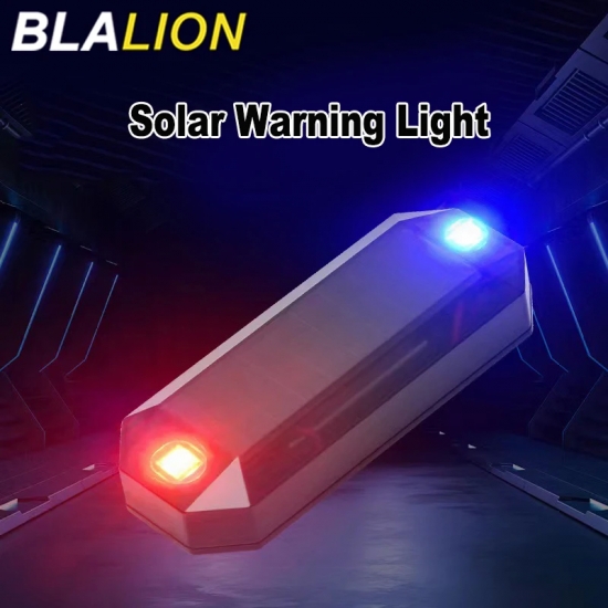 BLALION Car Solar LED Warning Light Night Ride for Motorcycle Electric Vehicle Bicycle Tail Light Anti-rear Strobe Warning Light