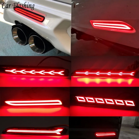 1Pair For Toyota RAV4 Camry Reiz WISH SIENNA Innova Lexus ISF GX470 RX300 5630 LED Car Rear Bumper Reflector Tail Brake Light
