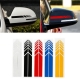 1set Car Sticker Non Fading Fashion Color Stripe Car Sticker Racing Strips Side Rear View Mirror Decor Decal Car Universal