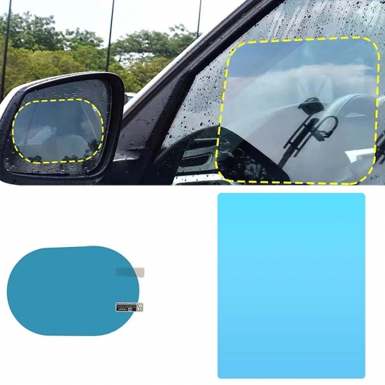 New Rainproof Film Sticker Car Rearview Mirror protective Rain Proof Anti Fog Waterproof Sticker Car Window Transparent Sticker